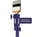 1 pieza de extensor de pincel multiángulo para pintar, herramienta para pintar bordes de paredes, techos altos, molduras y esquinas azul oscuro