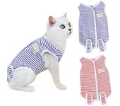 Traje de esterilización antilamer para gatos, ropa para cachorros, traje de cirugía transpirable para gatitos, chaleco con correa para el cuerpo de mascota, ropa para destete S rojo