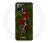 Coque pour Xiaomi Mi 11 Lite Pionus Perroquet Rouge