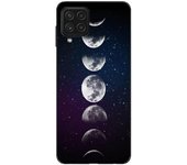 Coque Maniacase pour Samsung Galaxy A12 lune phase nuit etoile