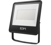 foco proyector led 100w 8200lm 4000k luz dia black series 24,6x22,8x2,9cm edm