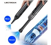 Aspiradora de alta potencia, mini aspiradora inalámbrica, colector de polvo portátil recargable, para automóviles, espacios para teclados 275*57 negro