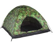 Tienda de campaña para acampar con capacidad para 3 o 4 personas, impermeable, con camuflaje, con protección UV y mosquitera camuflaje