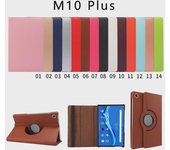 Funda protectora giratoria de 360° compatible con tabletas Lenovo M8/M10/Plus Xiaoxin P11 con diseño de lichi M8-8505/8705 rojo