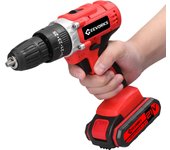 Taladro eléctrico multifuncional 3 en 1 para el hogar, destornillador de litio de mano, taladro de impacto de 21V cepillado 1pcs battery US Plug varios colores