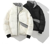 Abrigo de invierno nuevo con cuello alto y relleno de algodón de pato blanco para hombre, tendencia, atractivo, grueso, para jóvenes y estudiantes M