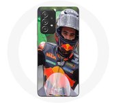 Coque - maniacase - Samsung Galaxy A52 - Souple - Noir - Moto GP Podium KTM