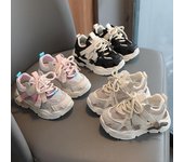 Zapatillas de deporte para niños, novedad de verano 2024, zapatos para caminar para bebés, zapatos de suela blanda para niños, sandalias transpirables antideslizantes, zapatos casuales para niñas. 21insole13.5cm