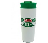 Amigos Central Perk Metal Taza de viaje One Size blanco/verde