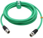 Cable coaxial de vídeo HT 12G 4K Raw SDI, BNC a BNC, 75 ohmios, verde, para monitor de cámara, blindaje flexible, 10 m, LV-61S verde