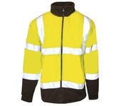 Result Core - Chaqueta de microforro polar reflectante de seguridad para hombre S naranja