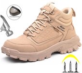Botas de seguridad para el trabajo para hombre, zapatos de seguridad indestructibles, zapatillas de trabajo con punta de acero, antideslizantes, antigolpes, 2022 36