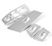 Embellecedor de marco para botón de elevación de ventana de coche, 4 unidades, para BMW Serie 5 G30 2017-2018 (# 1)