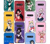 Funda de teléfono de dibujos animados Sailor Moon Anime para Samsung Galaxy S10 Plus S20 FE S21 S22 Ultra S10E S8 S9 + S7 Edge J4 carcasa Coqu Samsung S20
