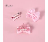 3 horquillas para el pelo para mascotas hechas a mano con perlas de imitación, corona con lazo y diamantes de imitación, pinza para el pelo de osito de peluche, pinza para el pelo de gato y perro de pelo largo, tocado de princesa, accesorio de cumpleaños