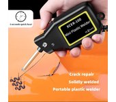 Nuevo soldador de plástico Mini pistola de calor de 100W, grapadora caliente, máquina de soldadura de plástico, Kit de herramientas de reparación de soldadura electrónica para parachoques de coche profesional azul