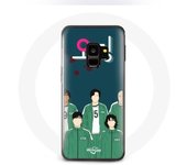 Coque pour Samsung Galaxy S9 Squid Game Affiche personnages Art