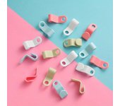 10 piezas de ganchos de conexión para perchas de ropa, armario de tienda, artefacto de almacenamiento para ahorrar espacio, perchas apilables para colgar ropa, ganchos apilables para ropa. 10pcs color rosa