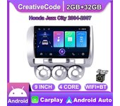 Radio de coche inalámbrica Carplay para Honda Jazz City 2004-2007 reproductor de vídeo Multimedia Android navegación GPS WIFI 2 + 32GB 1+16GB