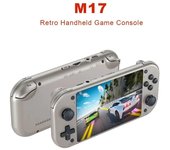 Consola de videojuegos portátil Retro M17, sistema Linux de código abierto, pantalla IPS de 4,3 pulgadas, reproductor de vídeo de bolsillo portátil para PSP 64GB