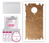 apgo Protective Skin Sticker for the back+sides compatible with Xiaomi Poco F2 Pro, Full Wrap Film, Foil, Vinyl - Pattern Rusty Copper