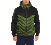 Chaqueta acolchada con capucha AMF21275 para Hombre L verde