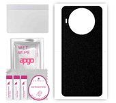 apgo Protective Skin Sticker for the back compatible with Cubot Note 10, Wrap Film, Foil, Vinyl - Pattern Matte Black