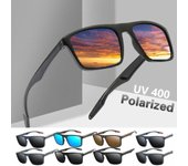 Gafas de sol polarizadas para hombre, marca de diseñador, gafas de sol cuadradas Retro para hombre, gafas de sol de Color Vintage para conducir, gafas Uv400