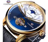 Reloj mecánico automático multifunción Tourbillon de ocio de moda para hombre Forsining