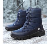 Botas de invierno de moda para hombre, zapatos de caña alta para hombre, zapatillas informales para exteriores, botas de nieve, zapatos de buena calidad, zapatillas de deporte, botas para mujer, hombre 36 gris