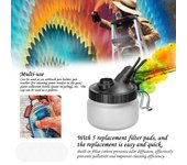 Botella de limpieza con aerógrafo T62, herramientas de limpieza multifuncionales, modelo de uñas, lavadora, pintura solvente desperdiciada varios colores