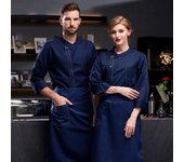Hombres y mujeres moda cantina restaurante hotel ropa de trabajo del chef chaqueta de chef de manga larga con doble botonadura XXXXL blanco
