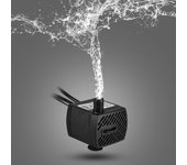 Bomba de agua sumergible de 150L/H 2W con 4 luces LED ultra silenciosa para estanque acuario pecera mesa EU PLUG-2W