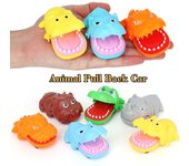 Mini coche con forma de animal de 6 estilos para niños, divertidos juguetes de regalo.