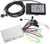¿24 V?Kit de controlador sin escobillas para patinete eléctrico con pantalla LCD a prueba de agua de 48 V 1#24V-36V
