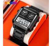 Reloj electrónico New Moment Beauty con 4 indicadores de hora, movimiento de alta calidad, reloj electrónico cuadrado para hombre
