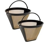 2 filtros de acero inoxidable para cafetera, accesorios para cafetera.
