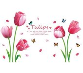 Flower Tulip Removable Wallpaper Wall Sticker DIY Calcomanía Living Kids