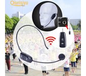 Práctico micrófono inalámbrico, micrófono para amplificador de voz, altavoz, enseñanza, guía turística, regalo especial one size