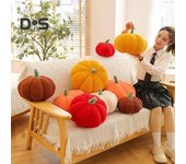 Almohada de peluche de calabaza 3D, almohada de peluche de calabaza colorida realista, cojín de sofá, decoración del dormitorio del hogar, regalo de vacaciones 23cm naranja