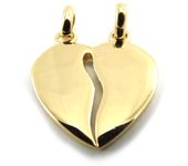 Les Trésors De Lily [B3464] - Pendentif Plaqué Or 'Ames Soeurs' oro