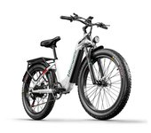 Bicicleta eléctrica Shengmilo MX05 de 1000 W para adultos, con neumáticos anchos, batería de 48 V, 840 Wh y 17,5 Ah.