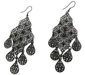 Les Trésors De Lily [L5774] - Pendientes negros 'Carmen' negro