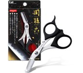 Tijeras para barba Kai Seki Magoroku, peine incluido, corte de cejas extraíble para hombres
