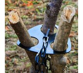 Sundick-trípode para acampar, soporte para olla colgante, estante para barbacoa, colgador, trípode de acero inoxidable para colgar negro
