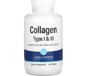Lake Avenue Nutrition, Hydrolyzed Collagen Type I & III, 3,000 mg, 360 tablets (1,000 mg per tablet)