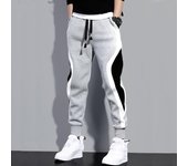 Pantalones de otoño para hombre, pantalones holgados, pantalones deportivos casuales con bolsillo para correr, pantalones de moda para hombre, ropa de calle M gris