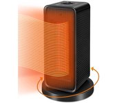 ATWFS Calentador eléctrico de 220 V para habitación PTC Calefacción Mano Pie Caliente Hogar Vertical Sacudiendo Cabeza Ventilador Calentador