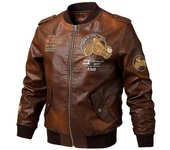 ChiliDay Chaqueta de cuero para hombre Abrigo ajustado Chaqueta con cuello levantado para hombre Abrigos de PU Chaquetas de motociclista Chaqueta de piel sintética informal para motocicleta Polar M negro