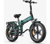 Bicicleta eléctrica plegable Engwe Engine Pro2 de 750 W con batería de 52 V y 16 Ah, Shimano de 8 velocidades 52V 750W 16Ah verde